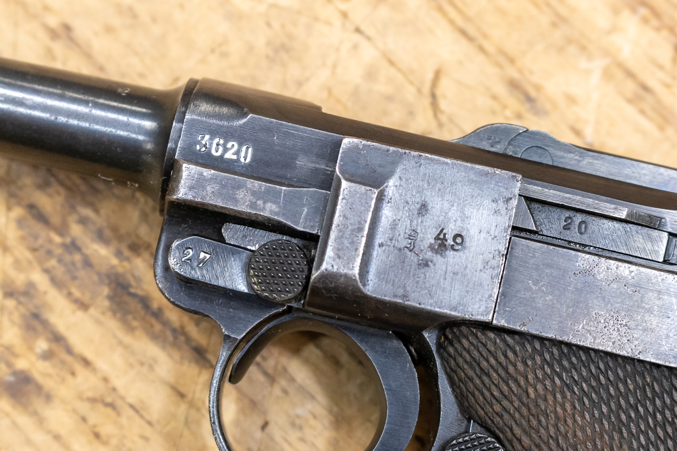 MAUSER P08 9mm Police Trade-in Pistol (No Magazine)